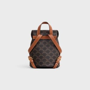 CELINE BACKPACK CELINE BONNIE IN Triomphe Canvas and calfskin - Image 3