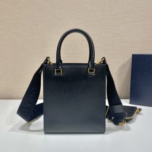 Prada Saffian Tote1BA333-17*19*6CM - Image 5