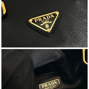 Prada Saffian Tote1BA333-17*19*6CM - Image 9