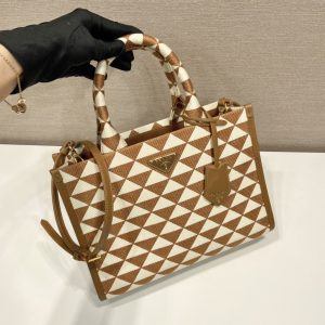 Prada Small Tote In Saffiano Leather 1BA354-28*22*9CM - Image 3