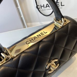 Ch@nel Trendy CC-Champagne Gold-25*17*12CM - Image 4