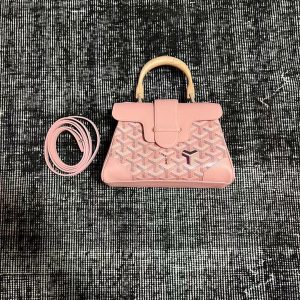 Goyard Coated Canvas and Leather Saigon Top Handle Bag-11.5x7x14.5CM - Image 1