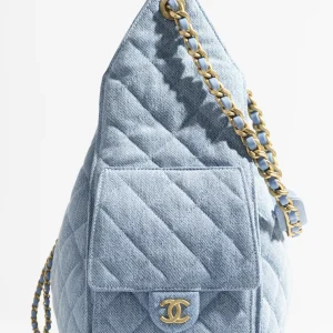 CHANEL 25 Denim Small Handbag - Image 3