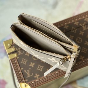 Louis Vuitton M80084 Pochette Double Zip Bag -20*12.5*3CM - Image 4