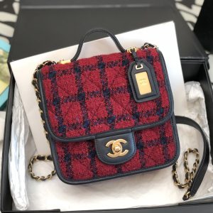 Ch@nel Flap Bag-17*20.5*6CM - Image 1