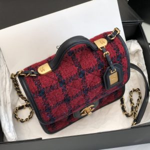 Ch@nel Flap Bag-17*20.5*6CM - Image 4