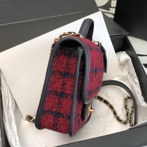 Ch@nel Flap Bag-17*20.5*6CM - Image 5