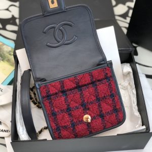 Ch@nel Flap Bag-17*20.5*6CM - Image 8