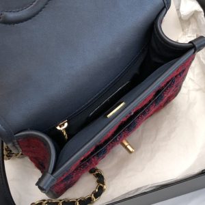 Ch@nel Flap Bag-17*20.5*6CM - Image 9