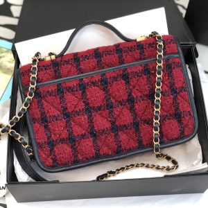 Ch@nel Flap Bag-25*21*7CM - Image 8