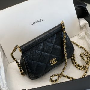 Ch@nel Flap Bag-12.5*14*6CM - Image 6