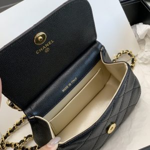 Ch@nel Flap Bag-12.5*14*6CM - Image 9