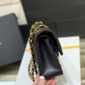 Ch@nel Flap Bag-(Black Inside)Caviar-23CM - Image 8