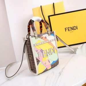 Fendi Mini Tote Bag-13*18*6.5CM - Image 3