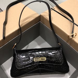 Balenciag XX Flap Bag Crocodile Embossed-27*4.8*15.5CM