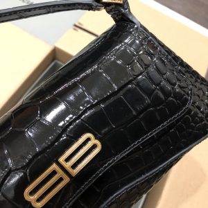 Balenciag XX Flap Bag Crocodile Embossed-27*4.8*15.5CM - Image 3