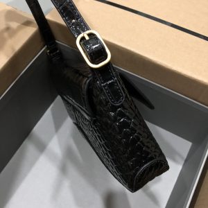 Balenciag XX Flap Bag Crocodile Embossed-27*4.8*15.5CM - Image 4