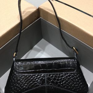Balenciag XX Flap Bag Crocodile Embossed-27*4.8*15.5CM - Image 5