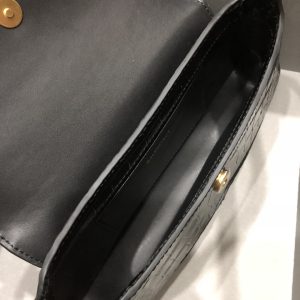 Balenciag XX Flap Bag Crocodile Embossed-27*4.8*15.5CM - Image 9