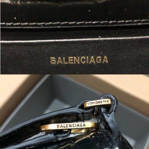 Balenciag XX Flap Bag Crocodile Embossed-27*4.8*15.5CM - Image 8