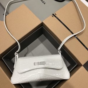 Balenciag XX Flap Bag Crocodile Embossed-27*4.8*15.5CM - Image 3