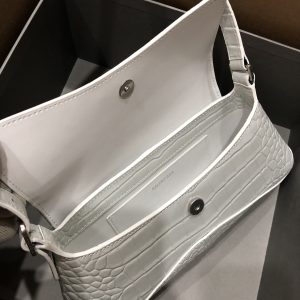 Balenciag XX Flap Bag Crocodile Embossed-27*4.8*15.5CM - Image 7