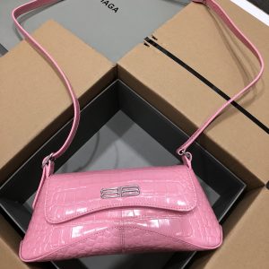 Balenciag XX Flap Bag Crocodile Embossed-27*4.8*15.5CM - Image 2