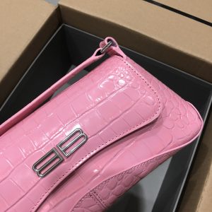 Balenciag XX Flap Bag Crocodile Embossed-27*4.8*15.5CM - Image 3