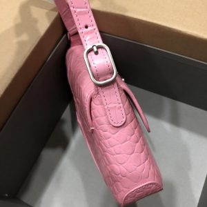 Balenciag XX Flap Bag Crocodile Embossed-27*4.8*15.5CM - Image 4