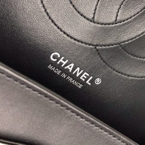 Ch@nel Flap Bag-Silver Hardware-30CM - Image 9