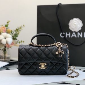 Ch@nel Flap Bag-20*13*9CM - Image 1