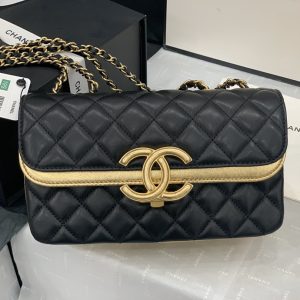 Ch@nel Flap Bag-22X7X13CM - Image 4