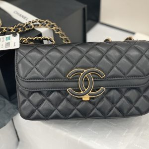 Ch@nel Flap Bag-22X7X13CM - Image 4