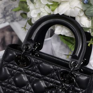 Lady Diro Bag-Black Hardware-20*16.5*8CM - Image 3