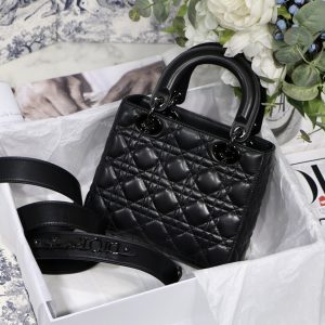 Lady Diro Bag-Black Hardware-20*16.5*8CM - Image 4
