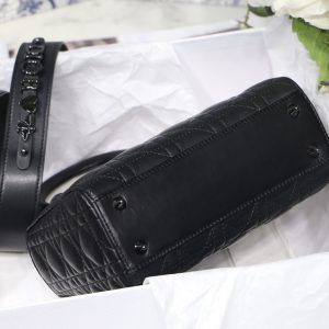 Lady Diro Bag-Black Hardware-20*16.5*8CM - Image 6