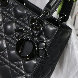 Lady Diro Bag-Black Hardware-20*16.5*8CM - Image 7