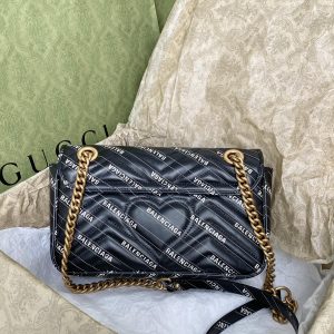 Gucci&Balenciaga Marmont Bag-26*15*7CM - Image 7