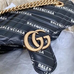 Gucci&Balenciaga Marmont Bag-26*15*7CM - Image 8