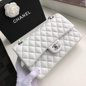 Ch@nel Flap Bag-Lambskin-25CM - Image 4