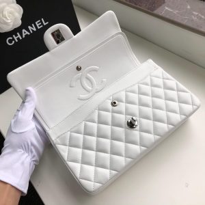 Ch@nel Flap Bag-Lambskin-25CM - Image 8