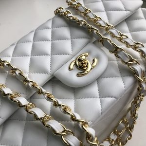 Ch@nel Flap Bag-Lambskin-25CM - Image 8