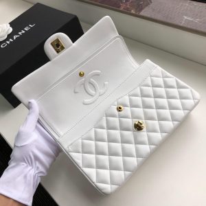 Ch@nel Flap Bag-Lambskin-25CM - Image 9