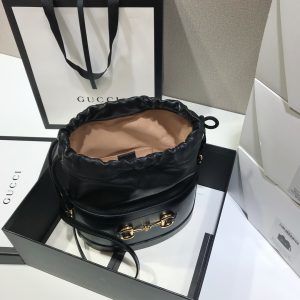 Gucci 1955 Horsebit Bucket Bag-22*25*12CM - Image 9