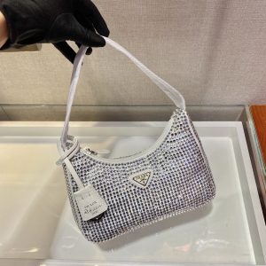 Prada Nylon 1NE515 Hobo Bag-23*14*5CM - Image 3