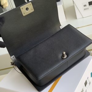 Ch@nel Boy Bag-Caviar-25CM - Image 3