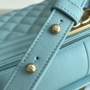 Ch@nel Boy Bag-Caviar-25CM - Image 4