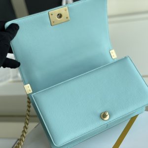 Ch@nel Boy Bag-Caviar-25CM - Image 9
