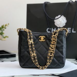 Ch@nel Hobo Bag-19x16x8CM - Image 1