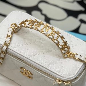 Ch@nel Cosmetic Bag-Caviar-18CM - Image 5